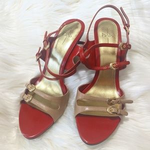 Linea Paolo Strappy Vintage Heels